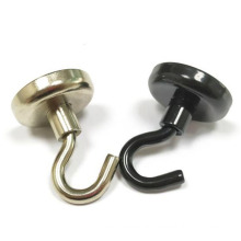 D42mm neodymium magnetic swivel hook fridge magnets with hook